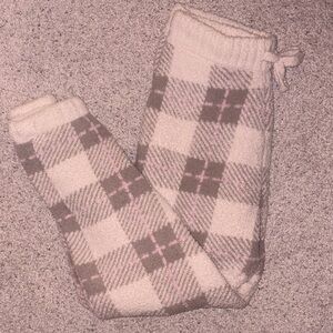 Splendid Fuzzy Lounge Wear in Cream and Pink